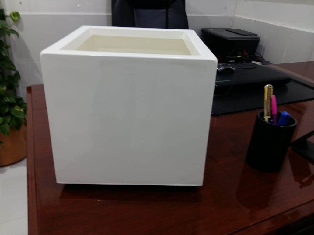 Fibar Glass Square Pot
