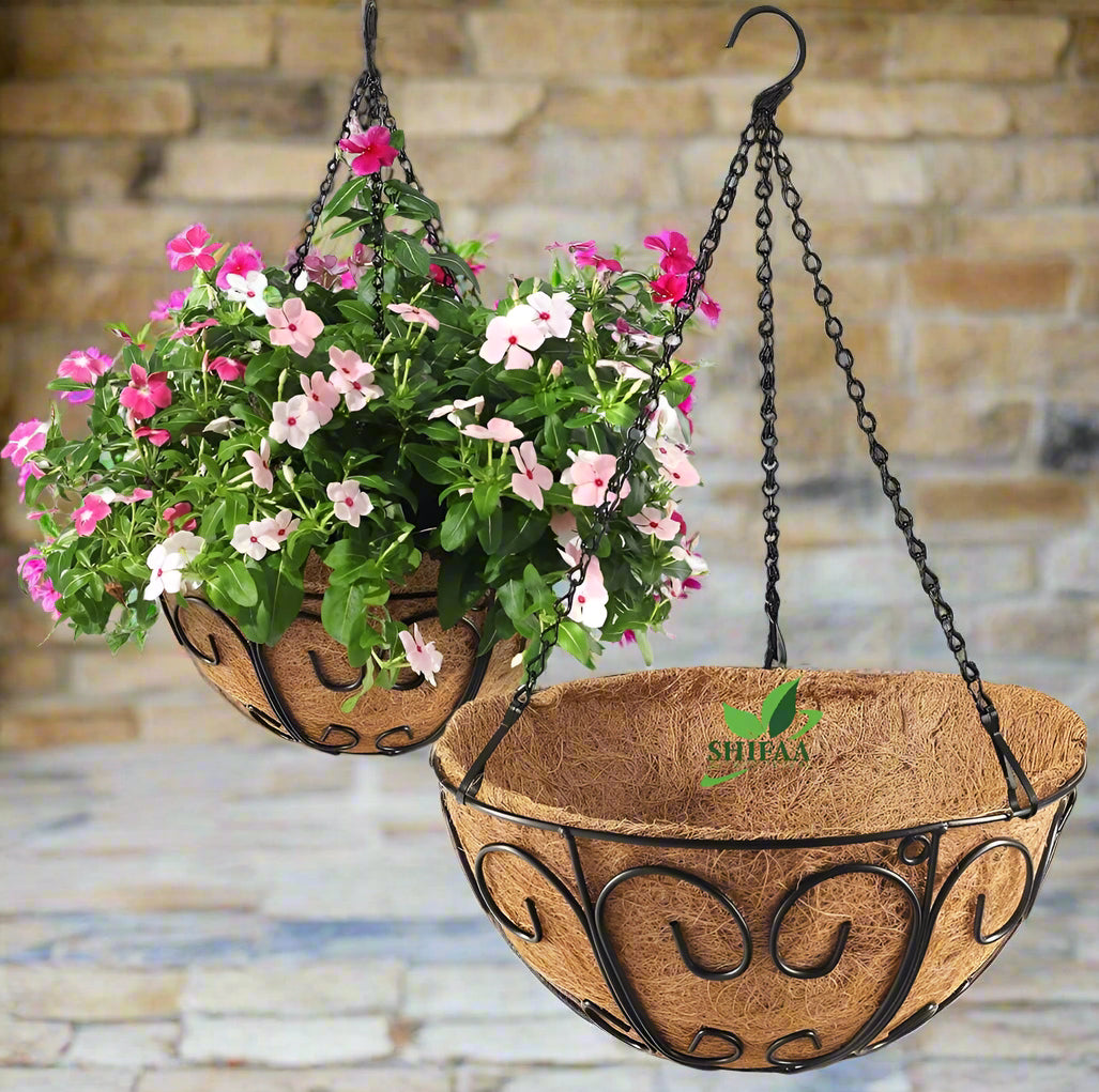 Hanging Basket With Iron Chain