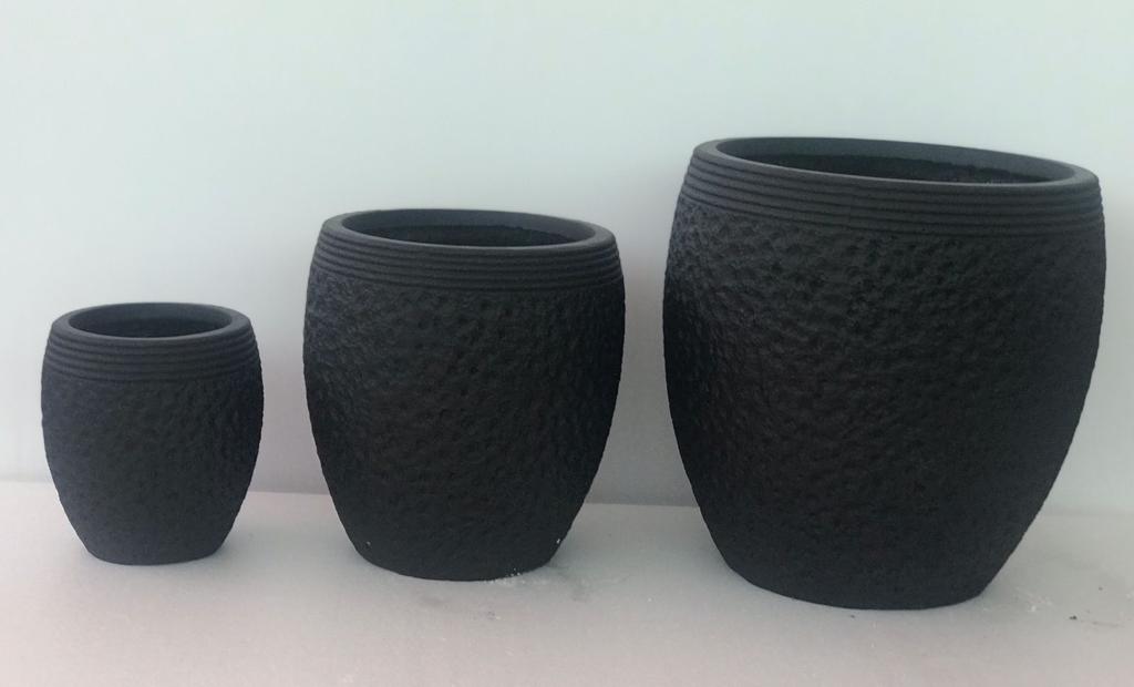 Fiber Clay egg shape plant pot Dubai Plants