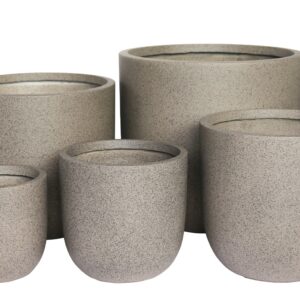 Fiber Clay Design Brown Pots/Vase