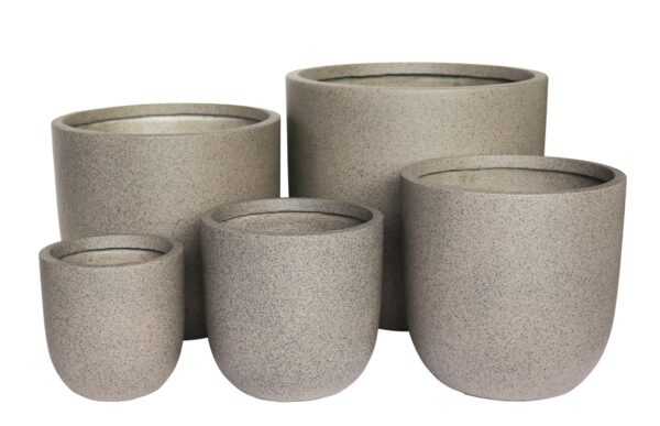 Fiber Clay Design Brown Pots/Vase