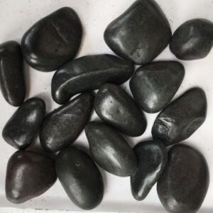Natural Black Polished Pebbles/Stones 1-2CM 20KG