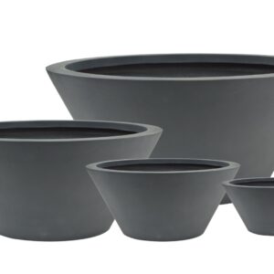 bowl shaped garden pot