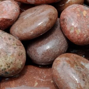 Natural Polished Red Stones/Pebbles 3-5CM 20KG