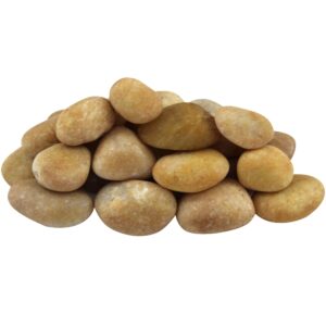 Natural Polished Yellow Pebbles/Stones 3-5CM 20KG